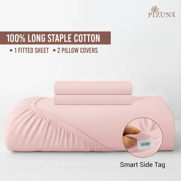 Cotton_Solid_Light_Pink_King_Fitted_Bedsheet