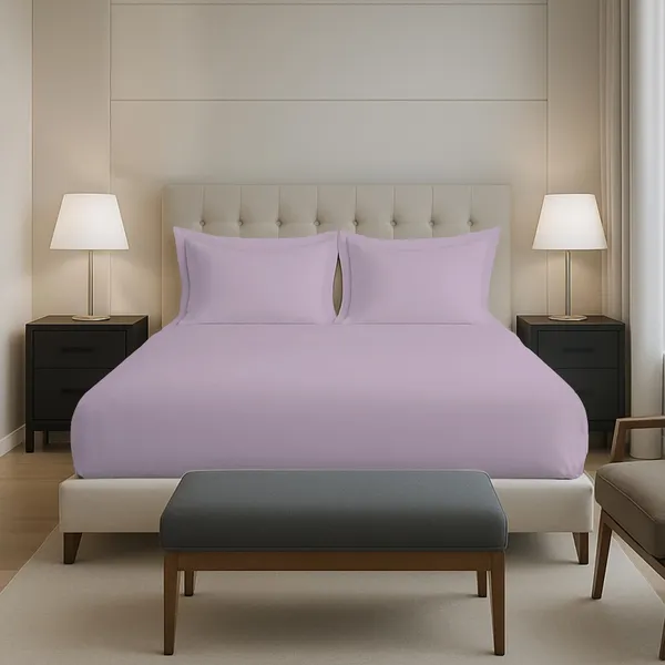 Cotton_Solid_Lavender_Frost_Queen_Fitted_Bedsheet