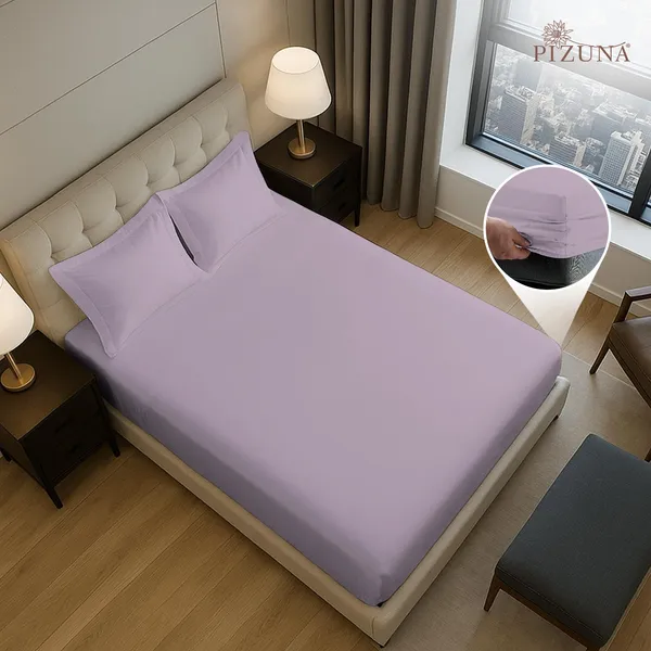 Cotton_Solid_Lavender_Frost_Queen_Fitted_Bedsheet