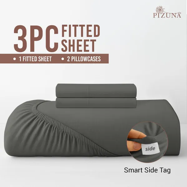 Cotton_Solid_Dark_Grey_Queen_Fitted_Bedsheet