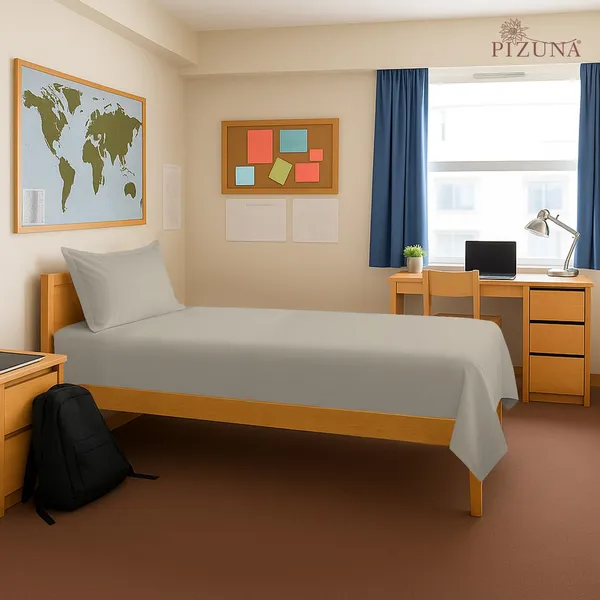 Cotton_Solid_Simply_Taupe_Single_Flat_Bedsheet_With_Pillow_Cover