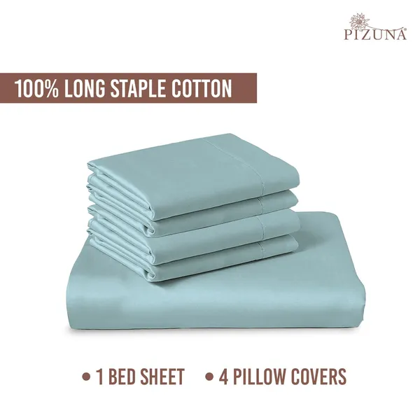 Cotton_Sateen_Solid_Baby_Blue_Super_King_Flat_Bedsheet
