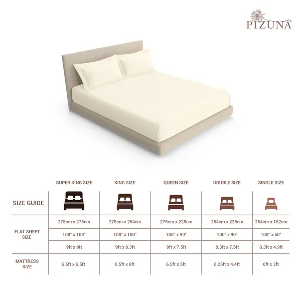 Cotton_Solid_Ivory_Queen_Flat_Bedsheet