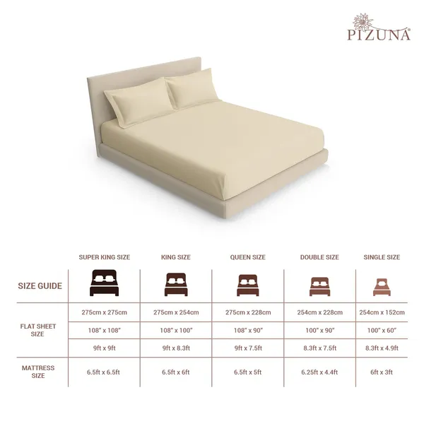 Cotton_Sateen_Solid_Beige_Super_King_Flat_Bedsheet