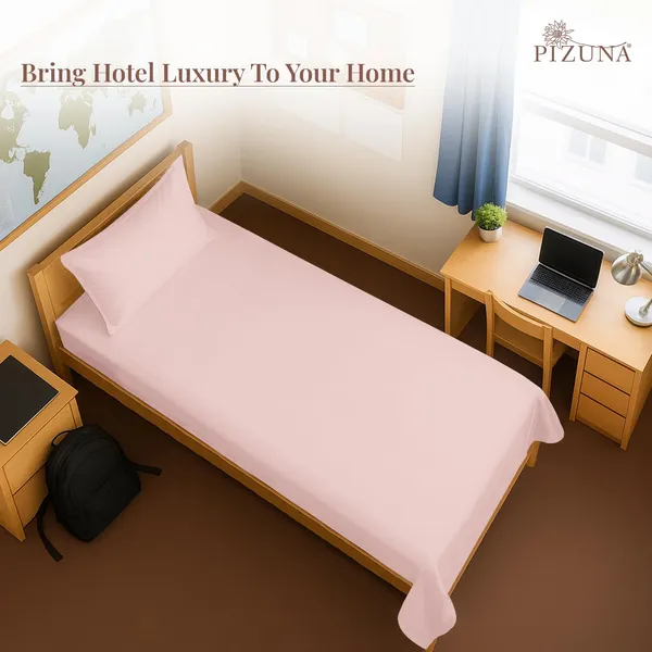 Cotton_Solid_Light_Pink_Single_Flat_Bedsheet_With_Pillow_Cover