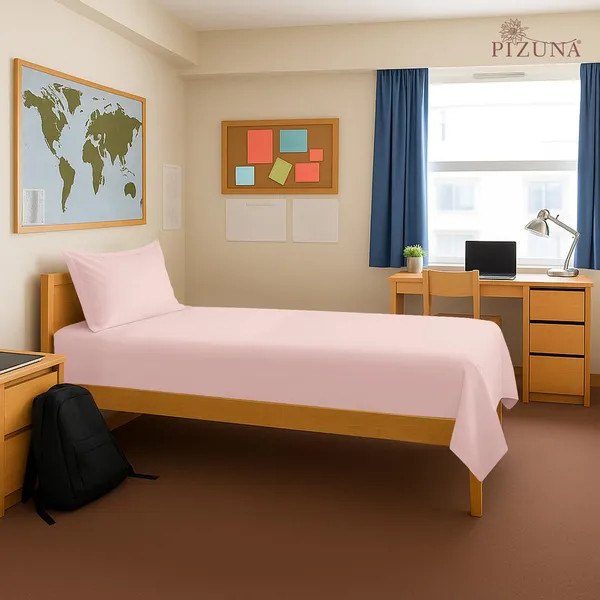 Cotton_Solid_Light_Pink_Single_Flat_Bedsheet_With_Pillow_Cover