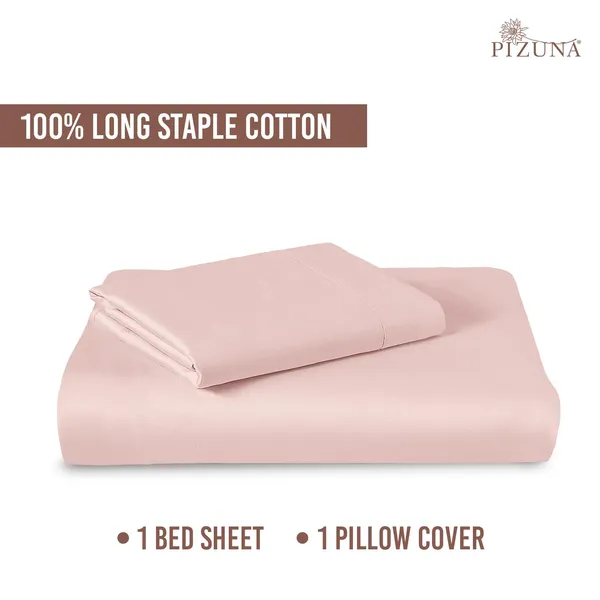 Cotton_Solid_Light_Pink_Single_Flat_Bedsheet_With_Pillow_Cover