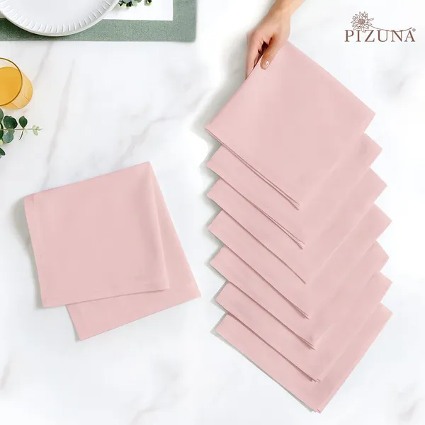 Cotton_Solid_Light_Pink_Dinner_Napkin_Set