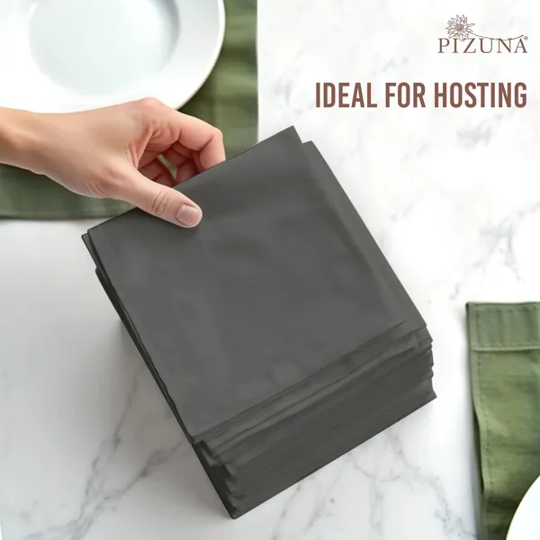 Cotton_Sateen_Solid_Dark_Grey_Dinner_Napkins_Set_Of_24