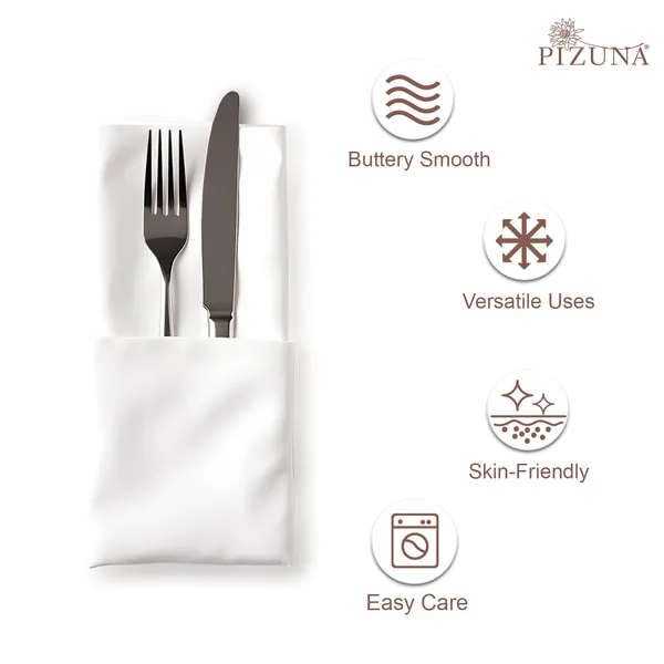 Cotton_Solid_White_Dinner_Napkin_Set