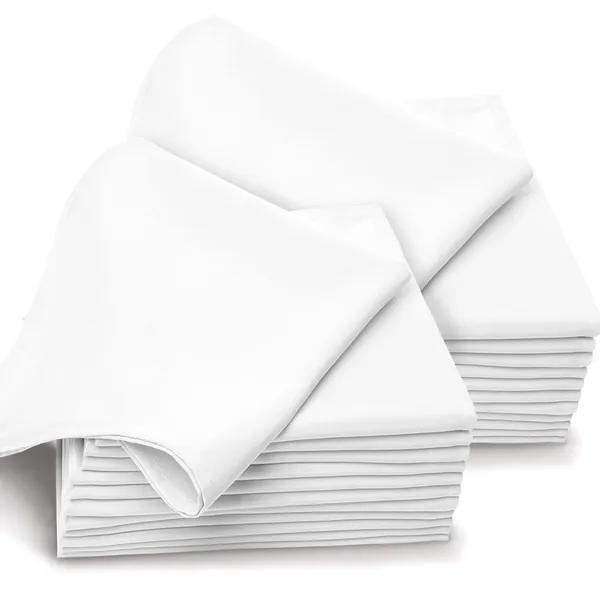 Cotton_Solid_White_Dinner_Napkin_Set