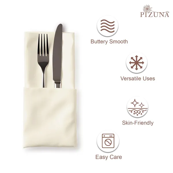 Cotton_Sateen_Solid_Ivory_Dinner_Napkins_Set_Of_24