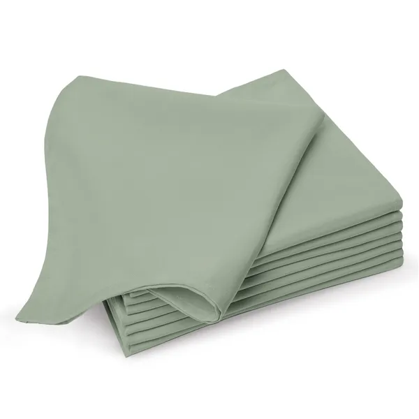 Pizuna_100%_Long_Staple_Cotton_Solid_Sea_Foam_Dinner_Napkin_Set_Of_8