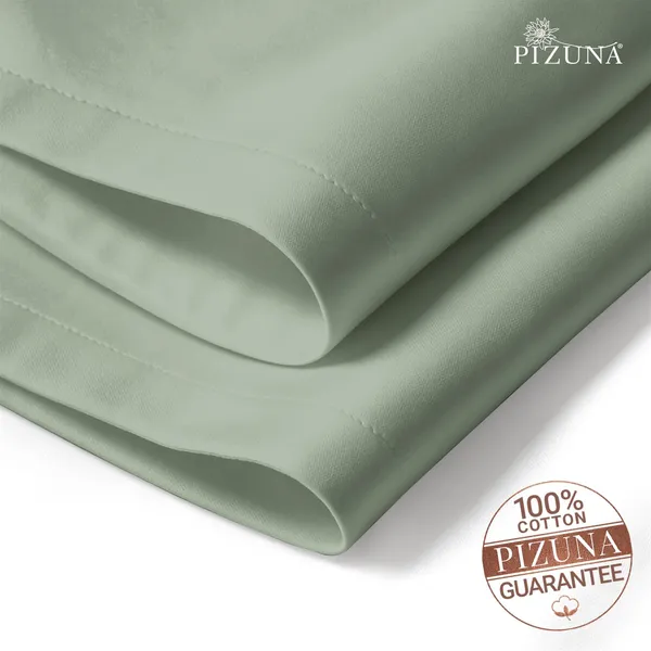 Pizuna_100%_Long_Staple_Cotton_Solid_Sea_Foam_Dinner_Napkin_Set_Of_8