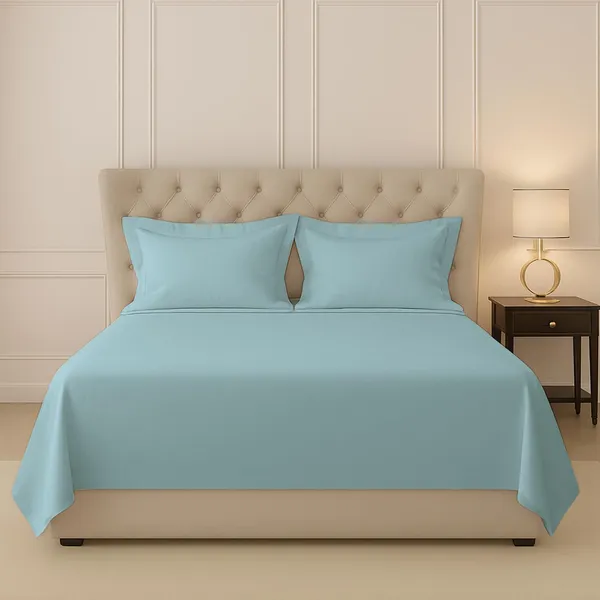 Cotton_Solid_Baby_Blue_King_Flat_Bedsheet_With_Pillow_Covers