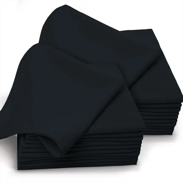 Cotton_Solid_Black_Dinner_Napkins_Set_Of_24