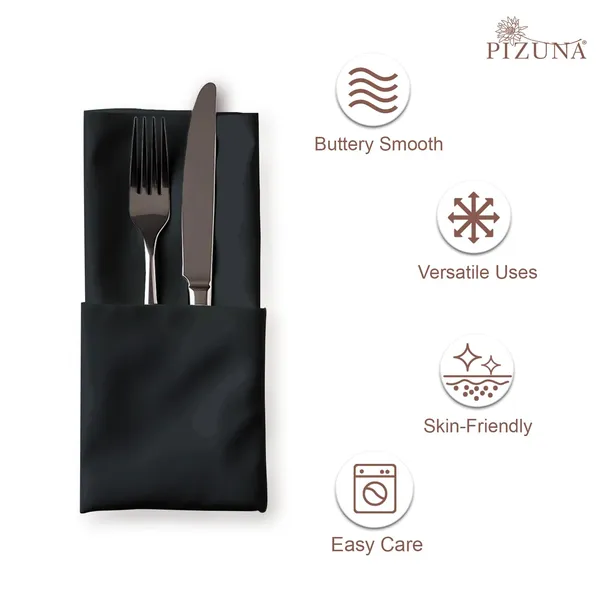 Cotton_Solid_Black_Dinner_Napkins_Set_Of_24
