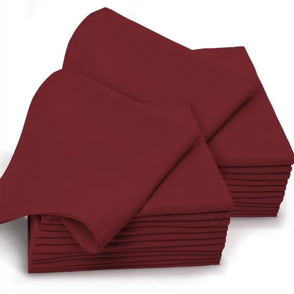 Cotton_Sateen_Solid_Rio_Red_Dinner_Napkins_Set_Of_24
