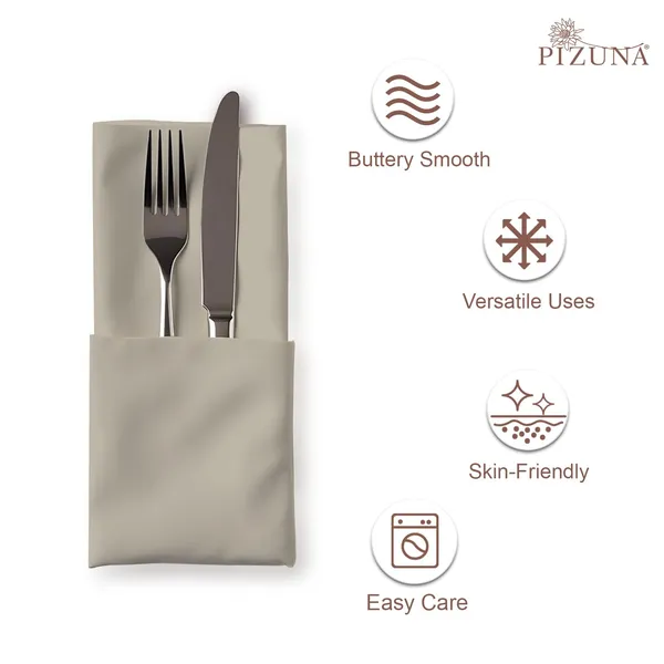 Cotton_Solid_Simply_Taupe_Dinner_Napkins_Set_Of_24