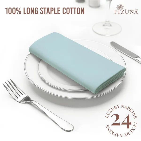 Cotton_Solid_Baby_Blue_Dinner_Napkins_Set_Of_24