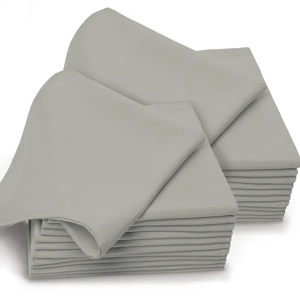 Cotton_Sateen_Solid_Silver_Dinner_Napkins_Set_Of_24