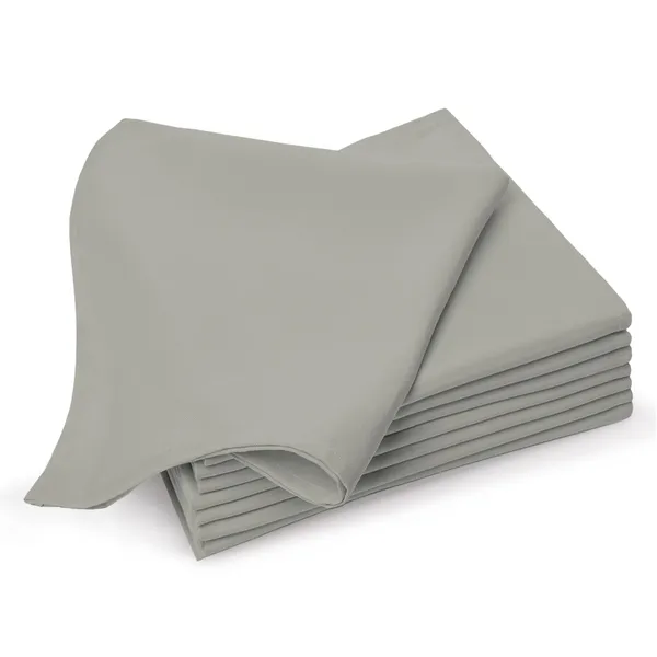 Cotton_Sateen_Solid_Silver_Dinner_Napkins_Set_Of_8