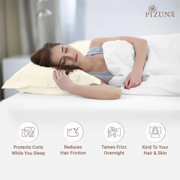 Pizuna_100%_Long_Staple_Cotton_Solid_New_Ivory_Standard_Pillow_Cover_Set