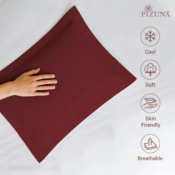 Pizuna_Cotton_Solid_Rio_Red_Pillow_Cover_Set_Of_2