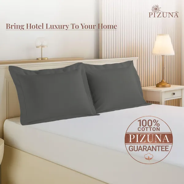 Pizuna_Cotton_Solid_Dark_Grey_Pillow_Cover_Set_Of_2