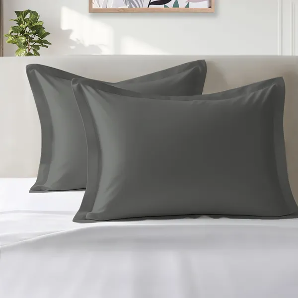 Pizuna_Cotton_Solid_Dark_Grey_Pillow_Cover_Set_Of_2