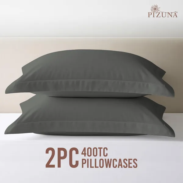 Pizuna_Cotton_Solid_Dark_Grey_Pillow_Cover_Set_Of_2