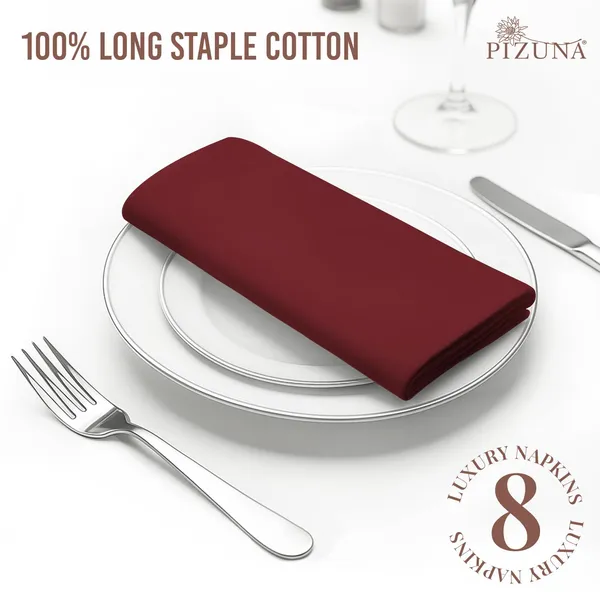 Cotton_Sateen_Solid_Rio_Red_Dinner_Napkins_Set_Of_8