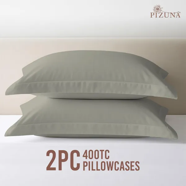Pizuna_Cotton_Solid_Silver_Pillow_Cover_Set_Of_2