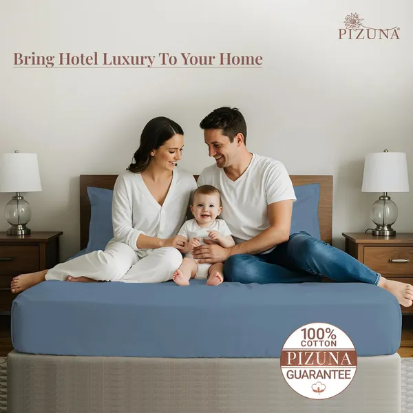 Cotton_Solid_Dusty_Blue_Super_King_Flat_Bedsheet_With_Pillow_Covers