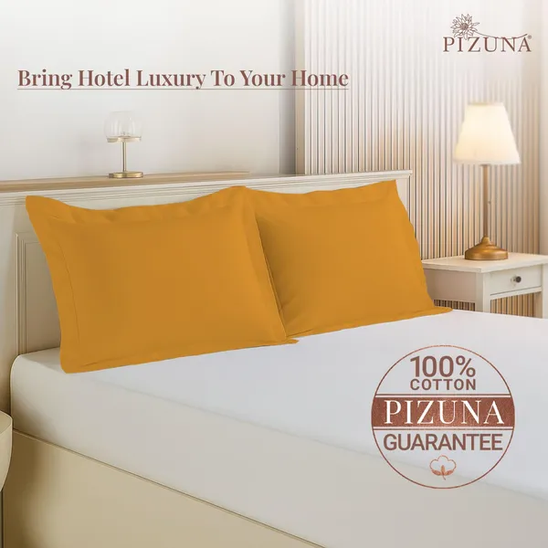 Cotton_Solid_Honey_Gold_Pillow_Cover_Set_Of_2