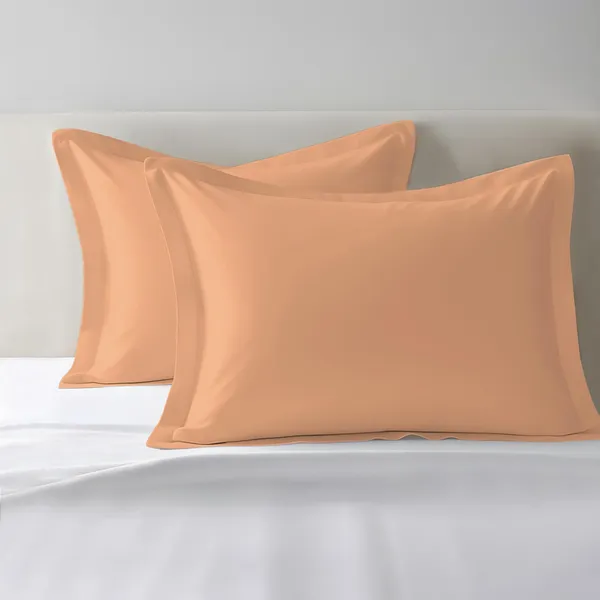 Pizuna_Cotton_Solid_Peach_Pillow_Cover_Set_Of_2