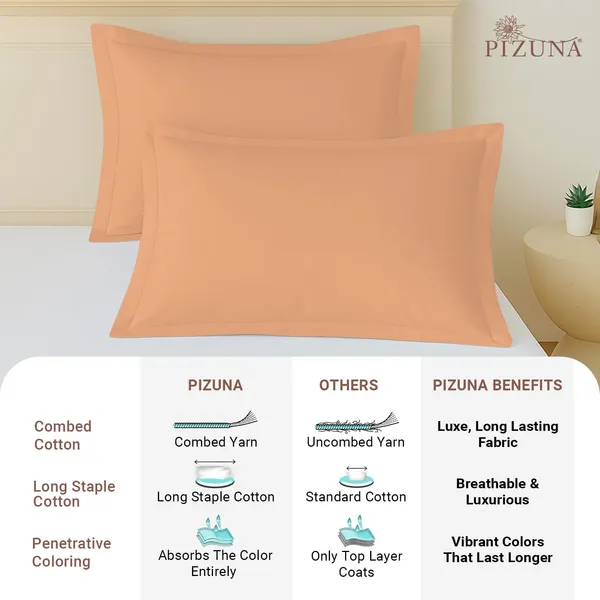 Pizuna_Cotton_Solid_Peach_Pillow_Cover_Set_Of_2