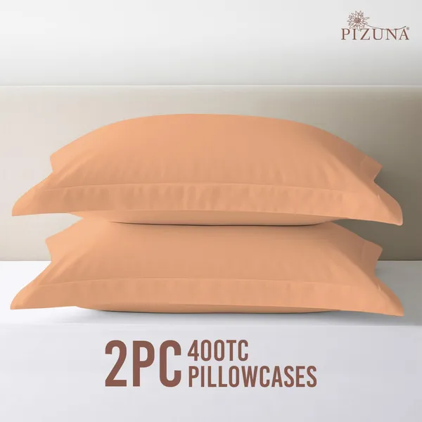 Pizuna_Cotton_Solid_Peach_Pillow_Cover_Set_Of_2