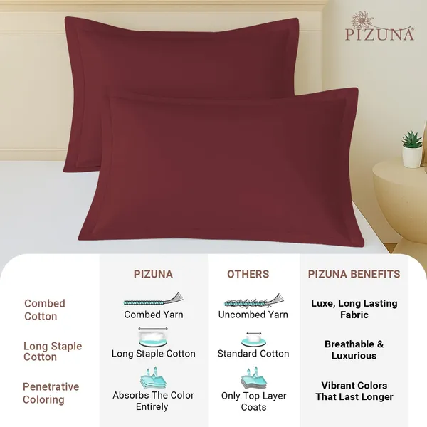 Pizuna_Cotton_Solid_Brick_Red_Pillow_Cover_Set_Of_2