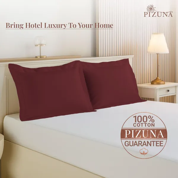 Pizuna_Cotton_Solid_Brick_Red_Pillow_Cover_Set_Of_2