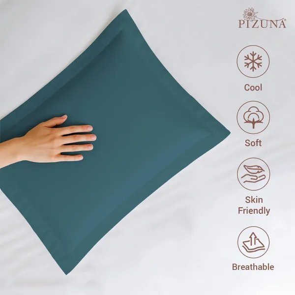 Cotton_Solid_Peacock_Blue_Pillow_Covers_Set_Of_2