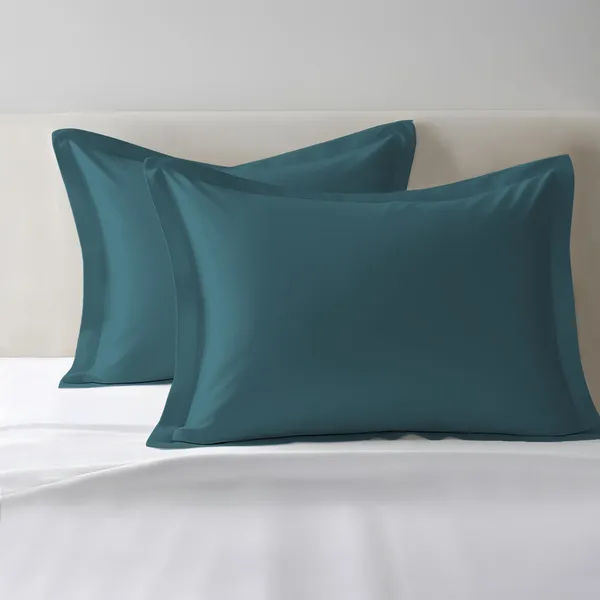 Cotton_Solid_Peacock_Blue_Pillow_Covers_Set_Of_2