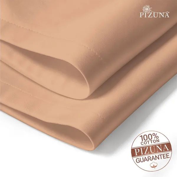 Cotton_Sateen_Solid_Peach_Dinner_Napkins_Set_Of_8