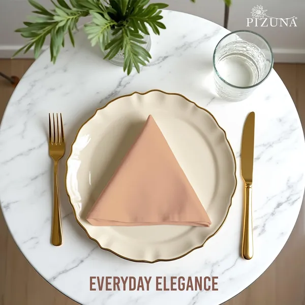 Cotton_Sateen_Solid_Peach_Dinner_Napkins_Set_Of_8