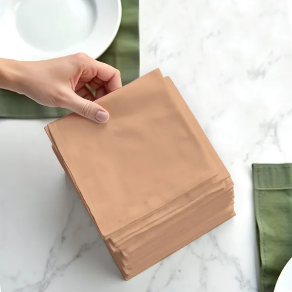 Cotton_Sateen_Solid_Peach_Dinner_Napkins_Set_Of_24