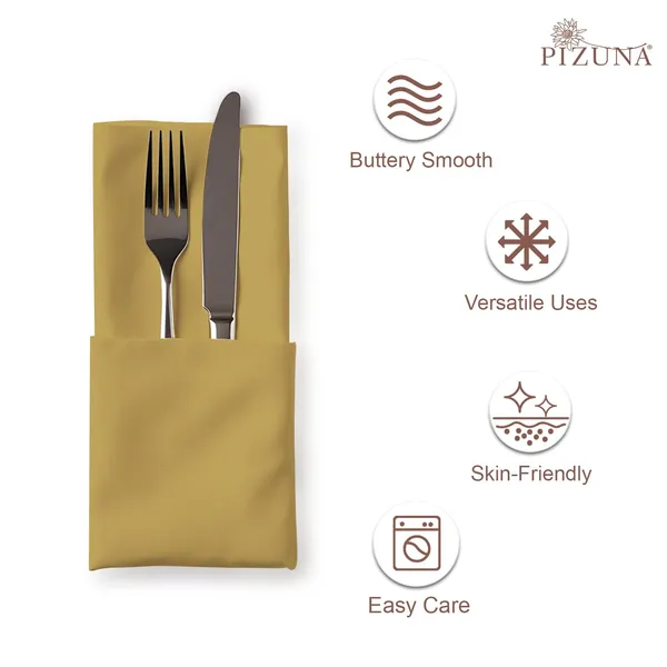 Cotton_Sateen_Solid_Mustard_Gold_Dinner_Napkins_Set_Of_8