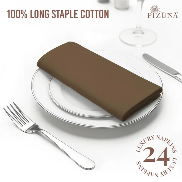 Cotton_Sateen_Solid_Woody_Brown_Dinner_Napkins_Set_Of_24