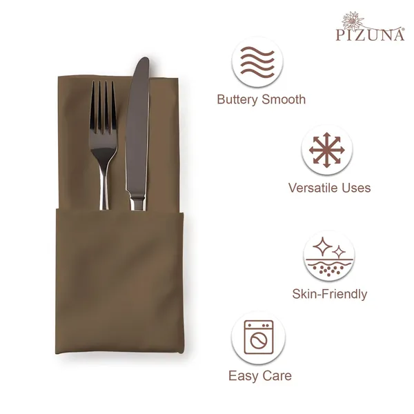 Cotton_Sateen_Solid_Woody_Brown_Dinner_Napkins_Set_Of_24