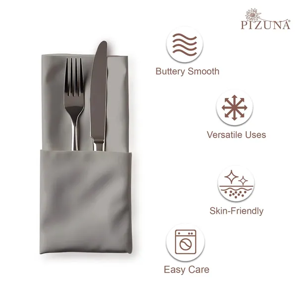 Cotton_Solid_Ash_Grey_Dinner_Napkins_Set_Of_24