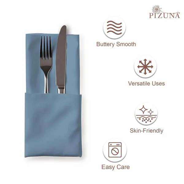 Cotton_Solid_Dusty_Blue_Dinner_Napkins_Set_Of_8